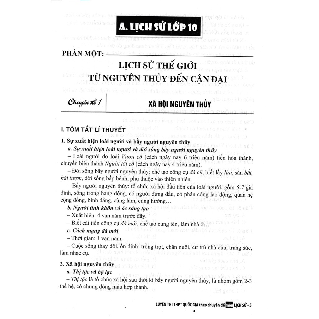 Sách - Luyện Thi Thpt Quốc Gia Theo Chuyên Đề Môn Lịch Sử