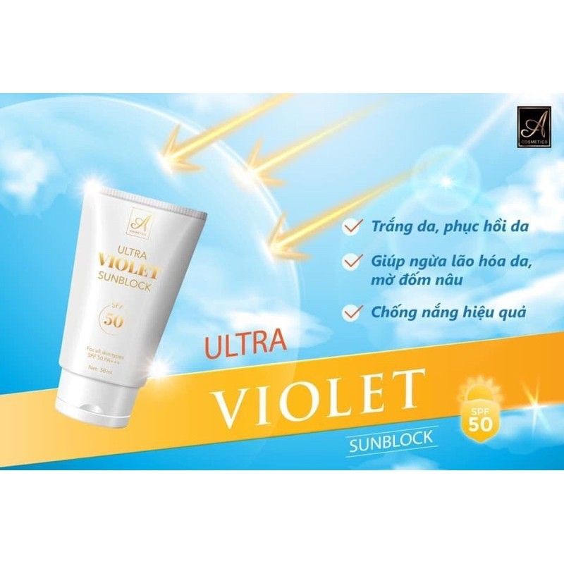 [CHÍNH HÃNG]Kem chống nắng Ultra Violet Sunblock Acosmetics⚡️Siêu hot⚡️