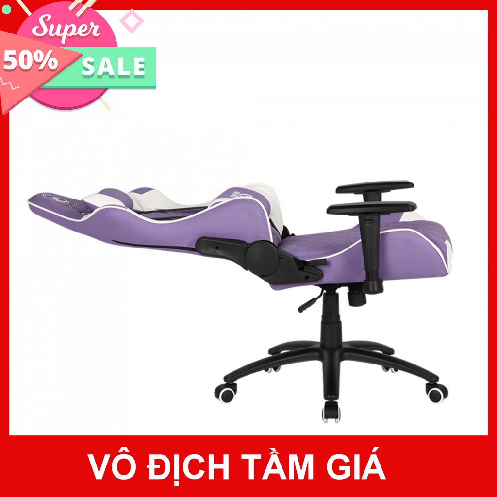 Ghế xoay Gaming E-DRA Ares EGC 207 Phiên bản màu tím - Chất liệu: Da PU cao cấp dễ dàng vệ sinh - Bảo hành 1 năm