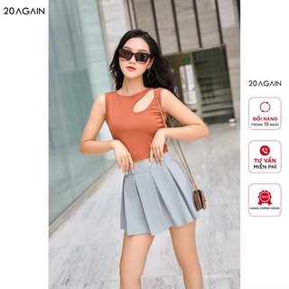 Áo thun co giãn nữ tính 20AGAIN ATA1471 thiết kế hở 1 bên vai quyến rũ