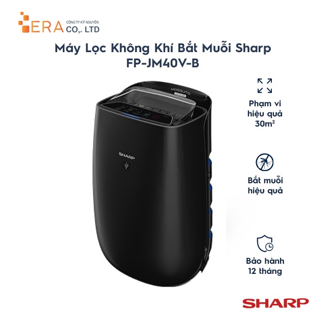 Máy Lọc Không Khí Và Bắt Muỗi Sharp FP-JM40V-B – Hàng Chính Hãng