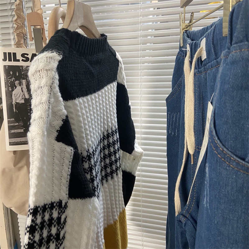 Áo Sweater Dệt Kim Thiết Kế Mới Thời Trang Mùa Thu Đông Theo Phong Cách Hàn Quốc Cho Nữ