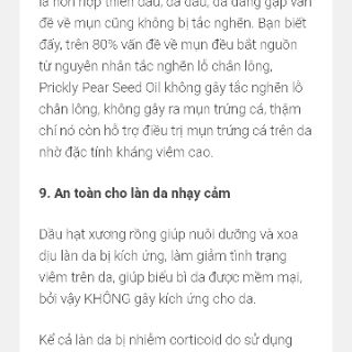 Dầu hạt xương rồng HBNO  (OIL XƯƠNG RỒNG)