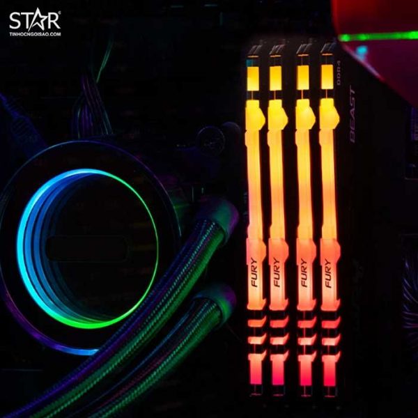 Ram DDR4 Kingston 16G/3200 HyperX Fury Beast RGB (2x 8GB) (KF432C16BBAK2/16)