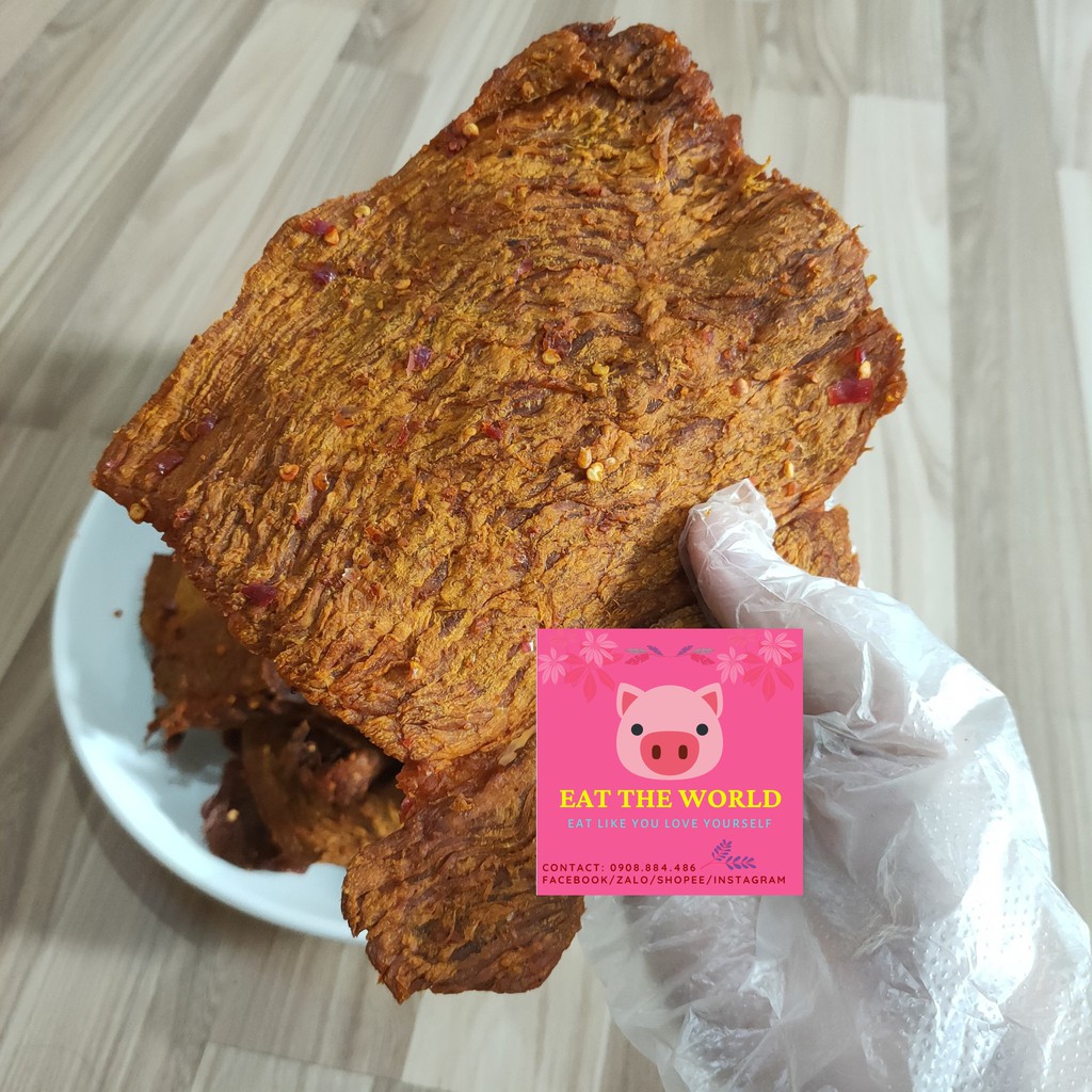 KHÔ BÒ MIẾNG TO (500G) -  MÓN ĂN VẶT