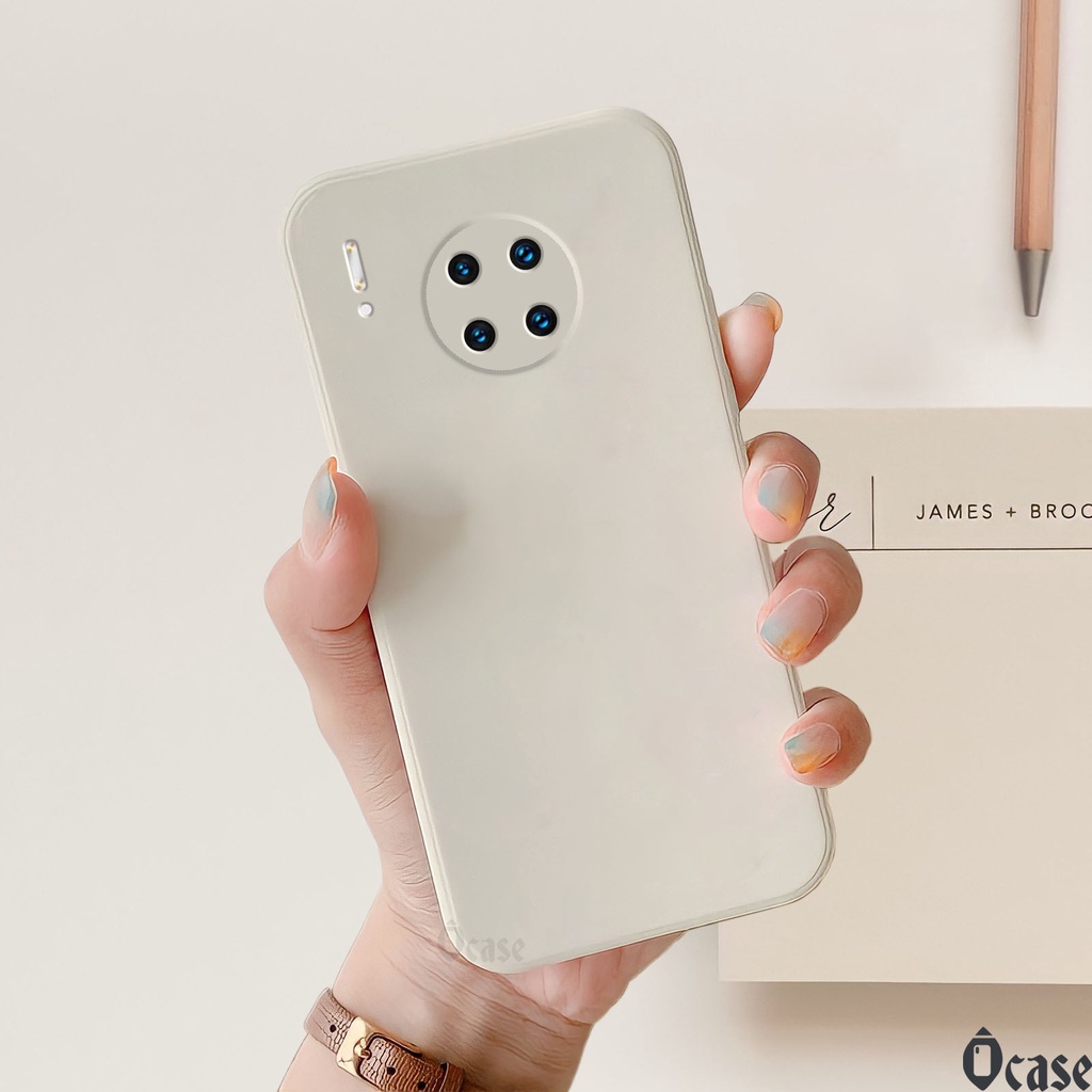 Ốp lưng Huawei Mate 30 / Mate 30 Pro in hình gấu cạnh viền vuông có bảo vệ camera