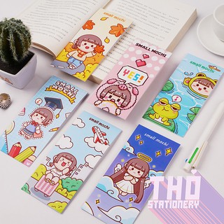 Sticker cute set 6 tấm hình dán dễ thương miếng dán công chúa trang trí sổ planner bullet journal dụng cụ dán MOCHI