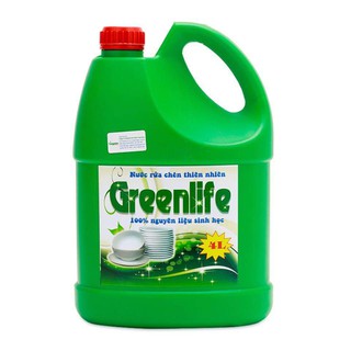 Nước rửa bát sinh học Greenlife can 4 lít