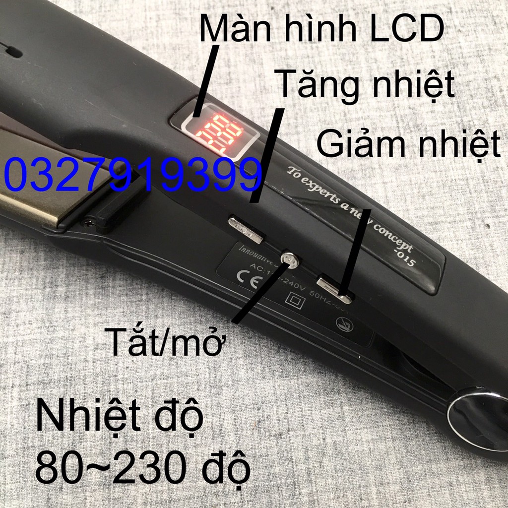 ✅Free Ship-Quà Tặng✅ Máy duỗi tóc chuyên nghiệp có màn hình LCD V26