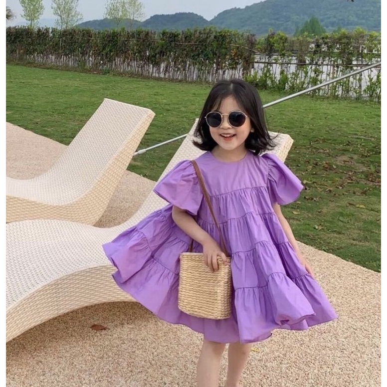 Váy tầng bé gái