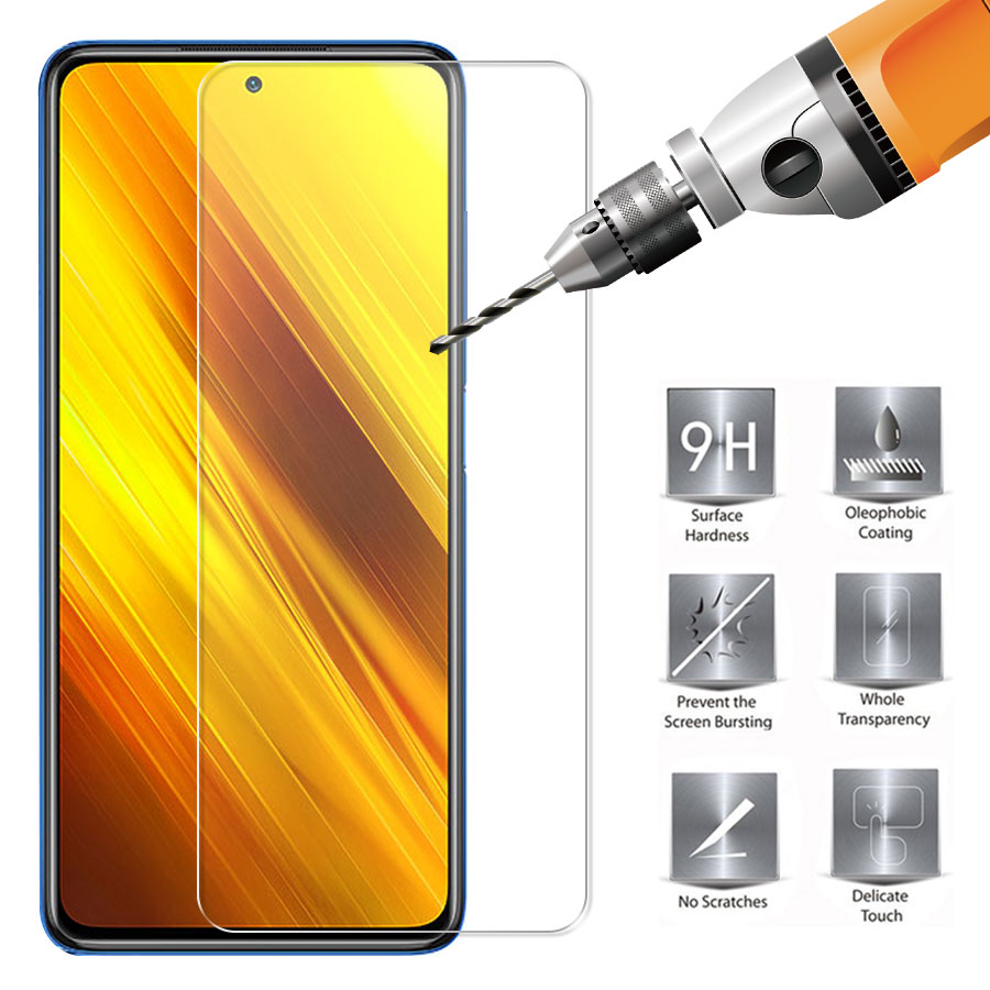 Kính cường lực Miếng dán bảo vệ màn hình cho Xiaomi Mi 9t 10t Redmi Note 10 9 8 7 Pro 9t 9a 9c 8a 7a Poco M3 F2 X3 Pro F3 X3 Nfc Pocophone F1