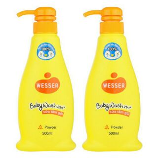 Sữa tắm gội wesser 2in1, 200ml và 500ml