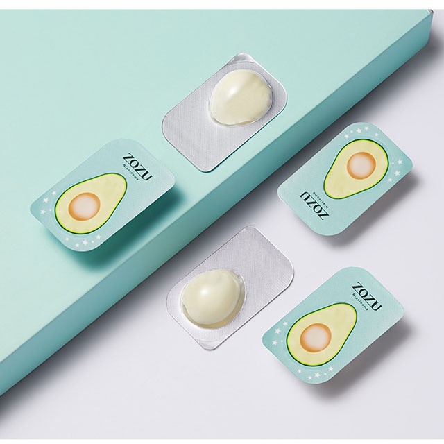 Hộp 8 Cái Mặt Nạ Ngủ Quả Bơ ZOZU Beautecret Seaucysket