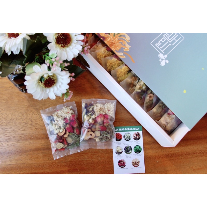 Hộp 10 gói trà hoa Bách niên