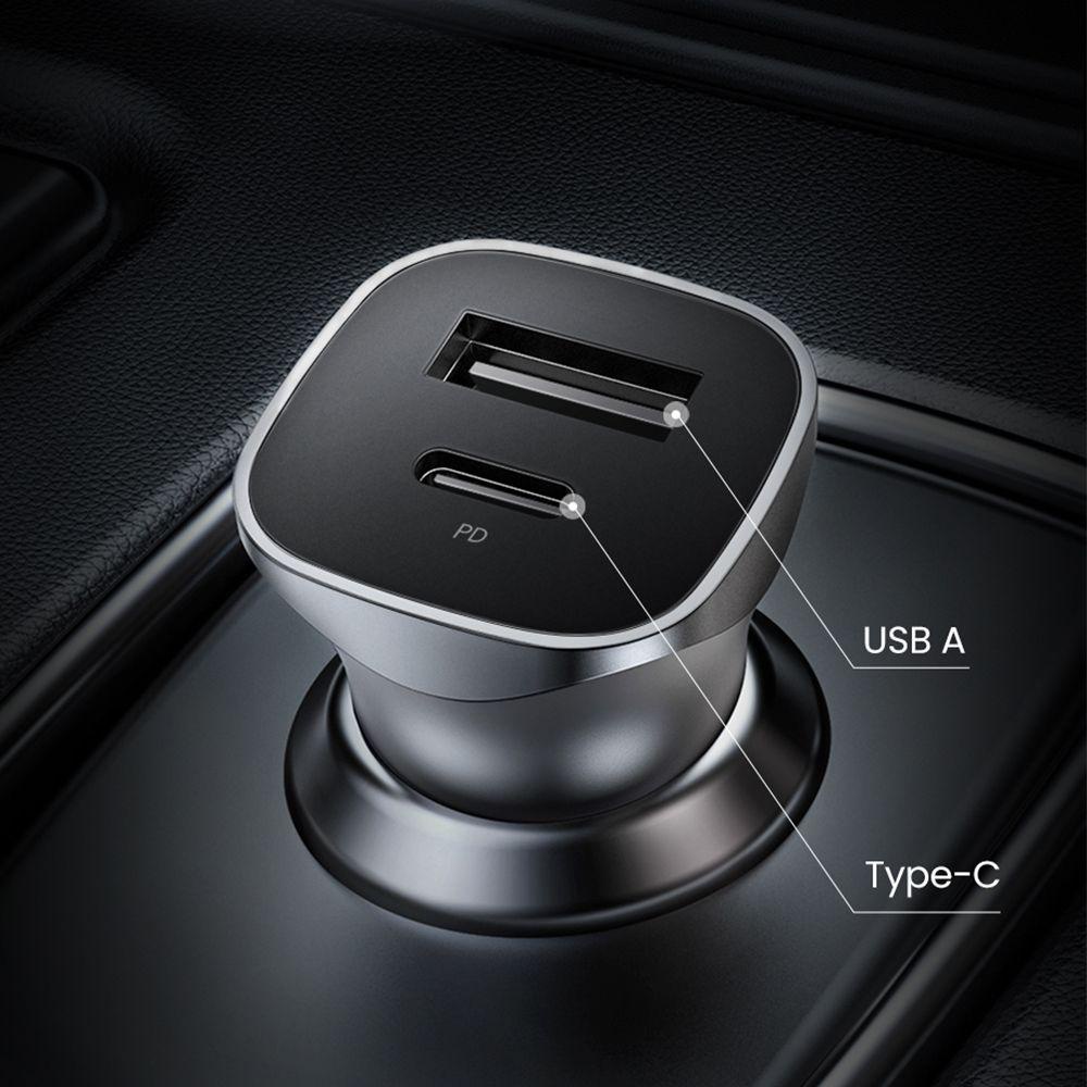 Củ Sạc Nhanh QC3.0 Type C Cho Xe Ô Tô