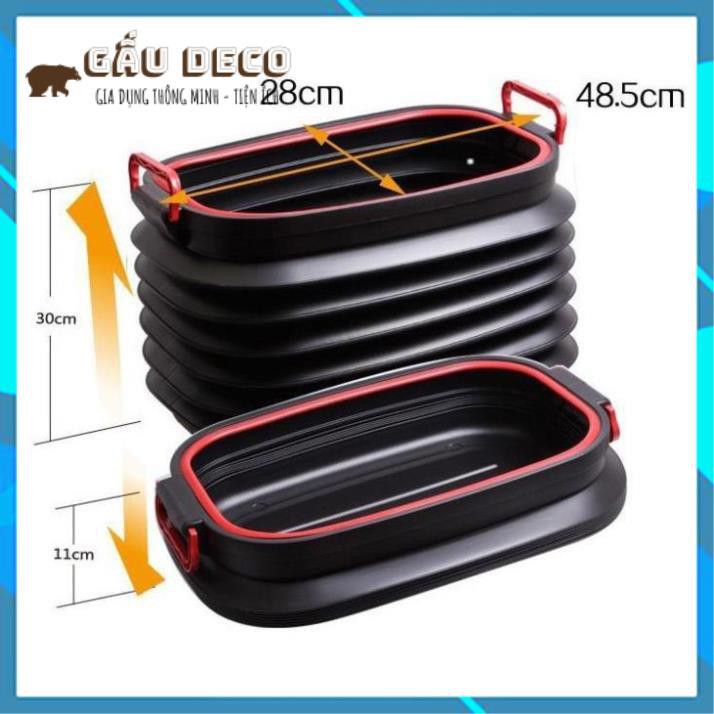 Thùng đựng đồ gấp gọn ô tô 40 lít [FREESHIP] – Có nắp đậỵ tiện lợi – Đựng đồ, du lịch, dã ngoại