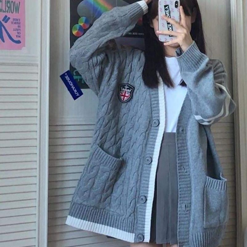ÁO CARDIGAN LEN DÁNG DÀI