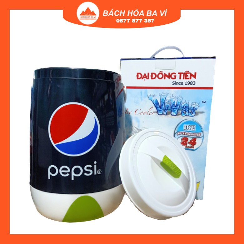 Thùng giữ nhiệt PEPSI Chanh Không Calo 3L, nhựa PP-TPE