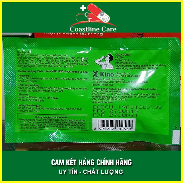 Siro DUADEWI / DUA DEWI Hỗ Trợ giảm ho hộp 12 gói - Coastlinecare Pharmacy | BigBuy360 - bigbuy360.vn