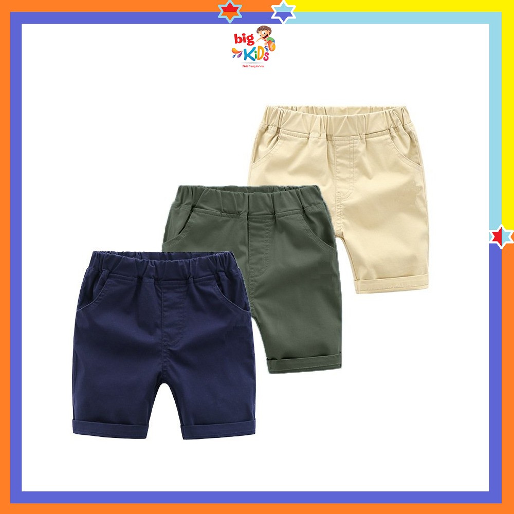 Quần đùi bé trai 27kids, quần short bé trai chất kaki