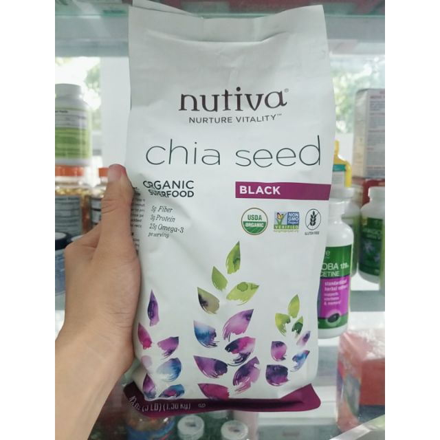 HẠT CHIA ĐEN MỸ NUTIVA CHIA SEED NUTIVA Gói 1.36kg