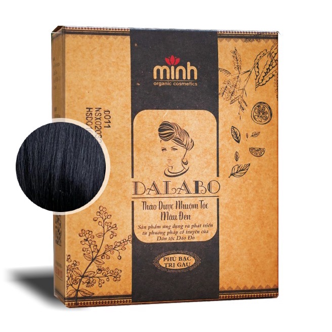 DaLaBo Bột lá nhuộm tóc Thảo dược từ lá móng