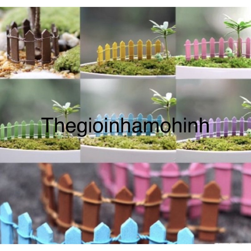 Hàng rào tiểu cảnh, biển chỉ đường, bảng chú thích, tiểu cảnh trang trí