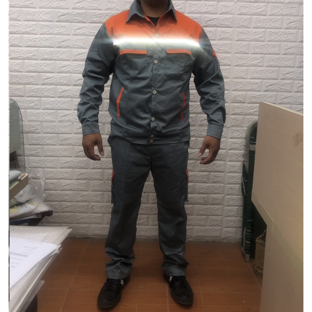 Bán, sản xuất Quần áo bảo hộ phối cam - Phản Quang SB31 Chất lượng