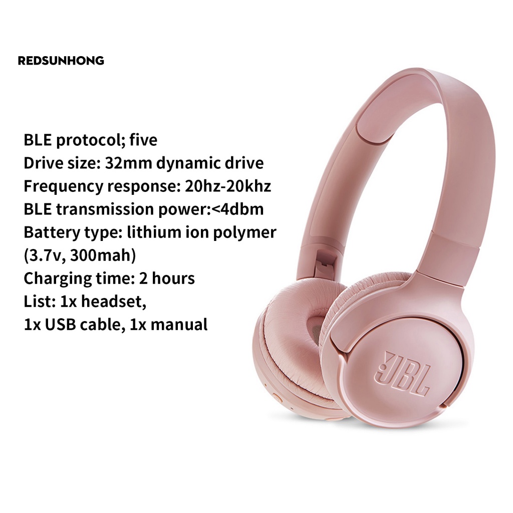 Tai Nghe Thể Thao Không Dây Bluetooth 5.0 JBL-T500 BT