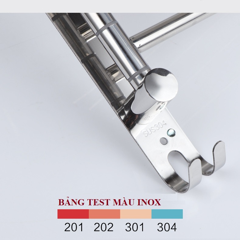 Thanh treo khăn nhà tắm dán tường 4 nhánh Inox 304 Cao cấp Latimax VKT4 - Tặng keo dán chuyên dụng siêu dính
