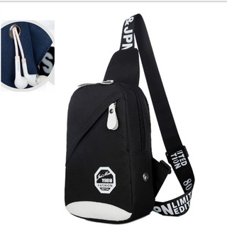 [Mã FASHIONT4MA2 giảm 10K đơn 50K] Túi Đeo Chéo Nam Cao Cấp - Có Lỗ Kéo Dây Tai Nghe - Hàng Chống Nước