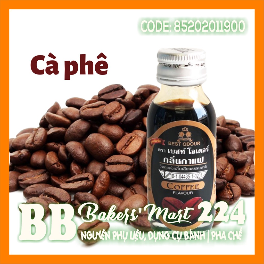 Hương mùi CAFE COFFEE Best Odour Thái Lan - Chai 30ml