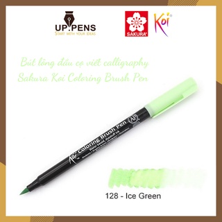 Bút lông đầu cọ viết calligraphy Sakura Koi Coloring Brush Pen – Màu xanh lá nhạt (Ice Green)