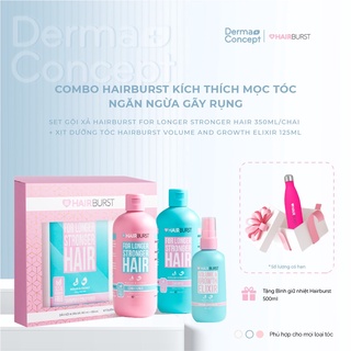 Combo Gội Xả + Xịt Dưỡng Kích Mọc Tóc Hairburst [NHẬP KHẨU CHÍNH HÃNG 100%]
