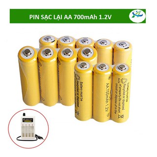 Vỉ Pin Sạc 4 Viên AA Dung Lượng 700mAh 1.2V