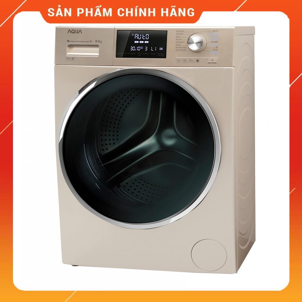 [ VẬN CHUYỂN MIỄN PHÍ KHU VỰC HÀ NỘI ] Máy giặt Aqua cửa ngang 9.5 kg màu vàng AQD-DD950E.N - [ Bmart247 ]