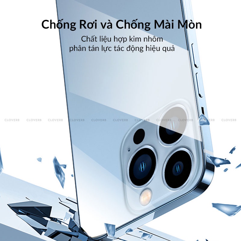 Kính Cường Lực Camera Lens URR Siêu Mỏng Trong Suốt Viền Nhôm Keo Bám Chặt Không Rơi Chống Vân Tay Cho iP 13 Pro Max