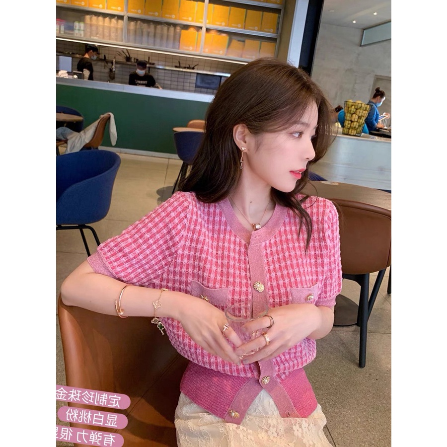 Áo len mongtoghi nhũ hồng