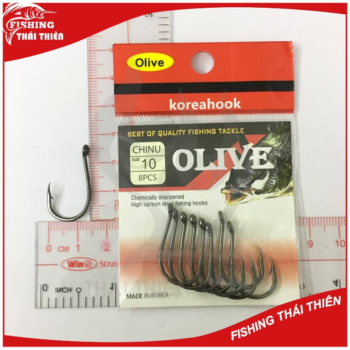 Lưỡi câu cá Chinu Olive Korea