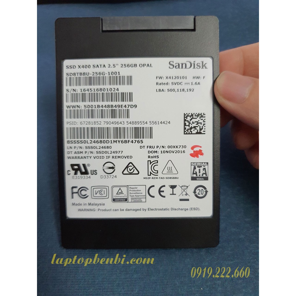 Ổ cứng laptop 256GB SSD Sandisk 2.5inch chạy cực nhanh | WebRaoVat - webraovat.net.vn