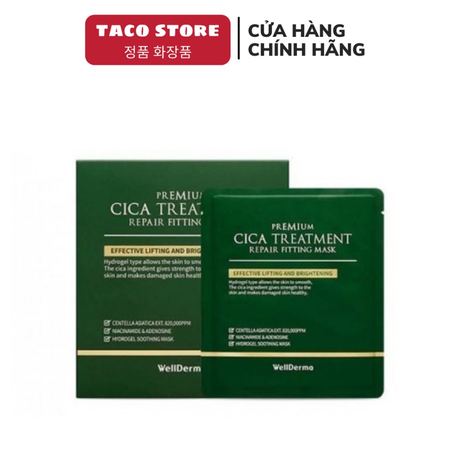 Mặt Nạ WellDerma Premium Cica Treatment Repair Fitting Dạng Thạch