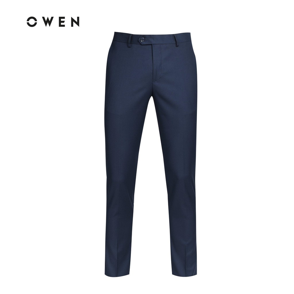 OWEN - Quần âu nam Owen SLIMFIT màu xanh tím than 91371