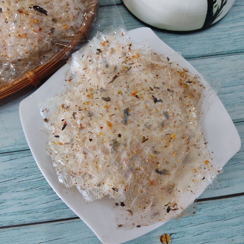 Bịch 100gam Bánh Tráng Miếng Rong Biển Cháy Tỏi Trộn Siêu Ngon - Bánh Tráng Lá Rong Biển Tỏi
