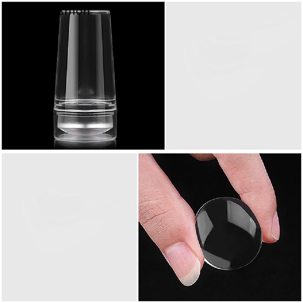 [boomfashion] Silicone Transparent Nail Art Stamping Kit Manicure Plate Stamp Polish Scraper [new]