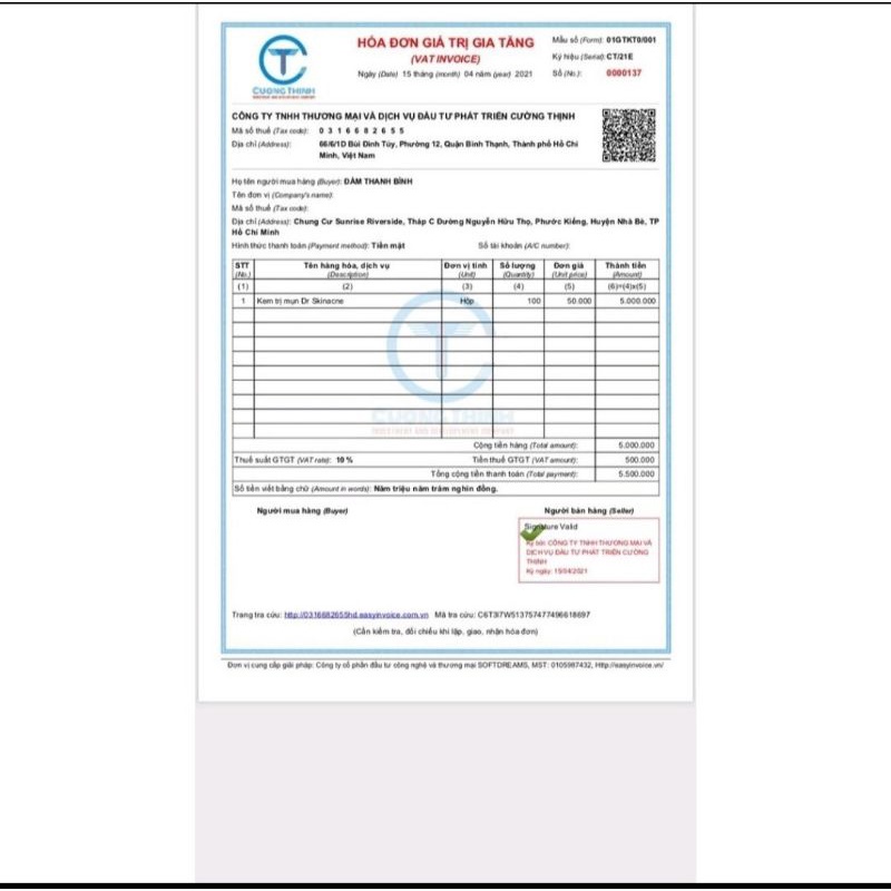 Kem mụn Dr SKINACNE💥Free Ship 💥 | BigBuy360 - bigbuy360.vn