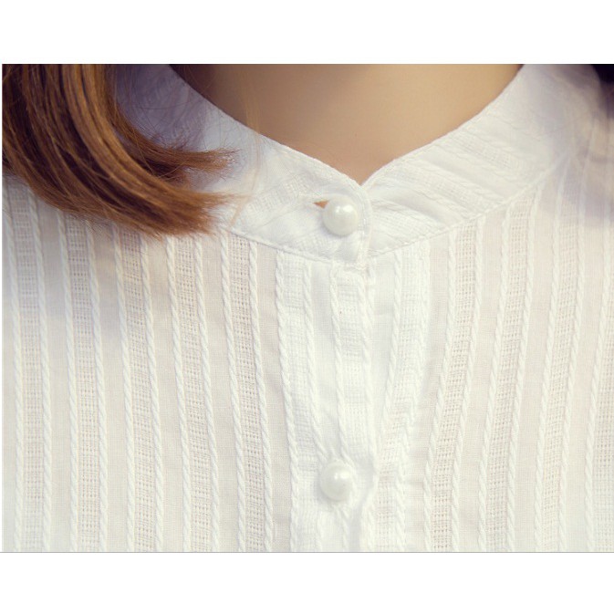 Áo sơ mi nữ, áo trắng học sinh sinh viên xinh xắn