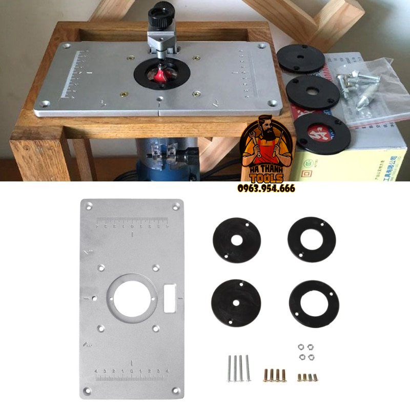 Tấm Gá Chế Máy Phay Gỗ - Mặt Gá Máy Phay Bàn Làm Mộc DIY