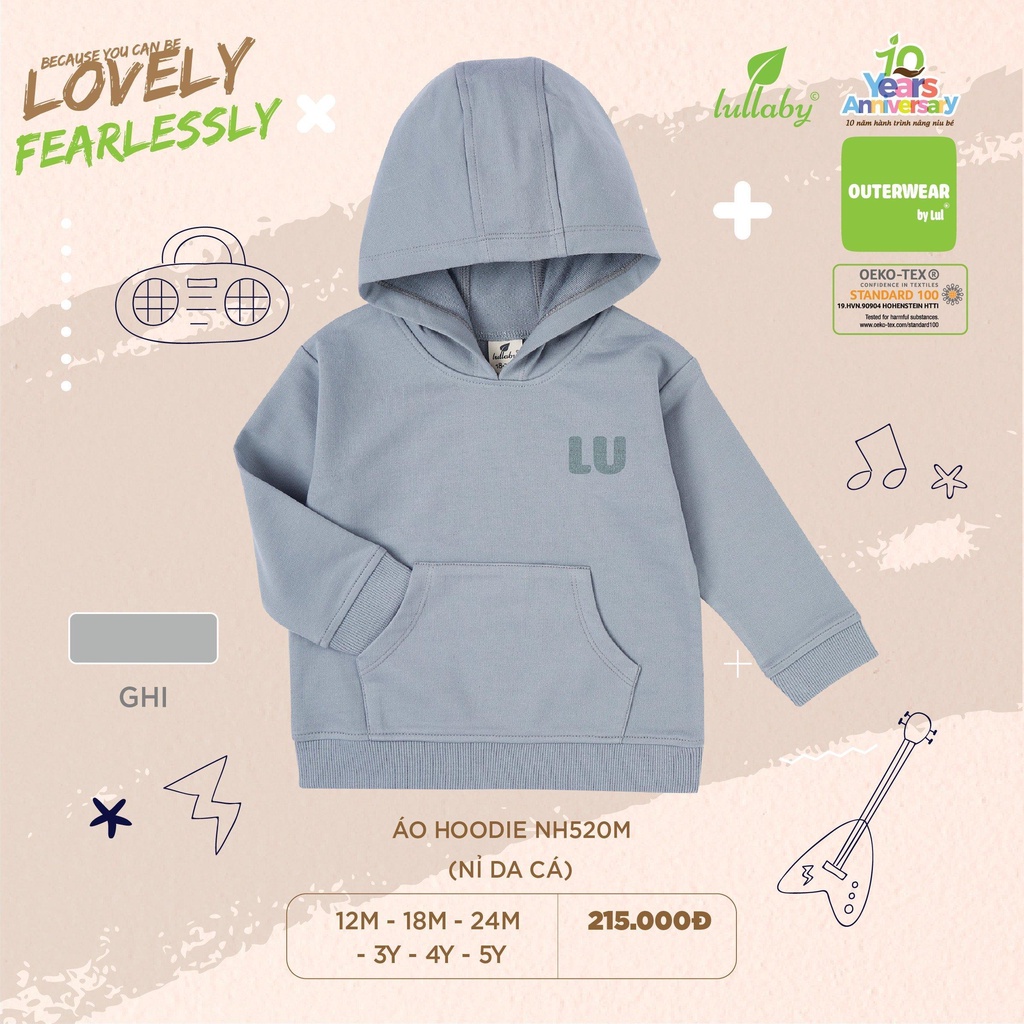 LULLABY - Áo nỉ hoodie - NH520M