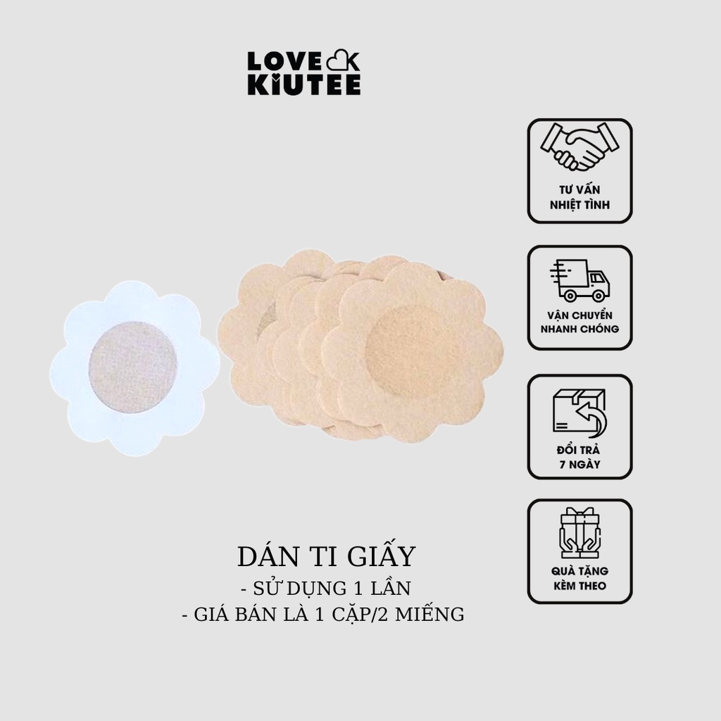 Miếng dán ngực hình hoa và miếng dán ngực silicon dành cho bạn gái LOVEKIUTEE