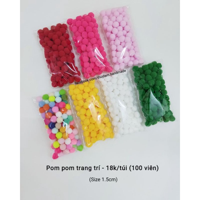Cục bông (pom pom) trang trí